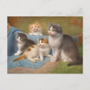 Carte Postale Fier Mère Chat Wilhelm Schwar Art