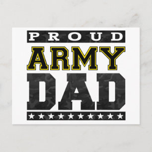 Carte Postale Fier papa de l'armée