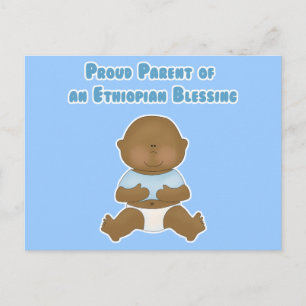 Carte Postale Fier parent d'une bénédiction éthiopienne