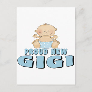 Carte Postale Fière Nouveau T-shirt Gigi