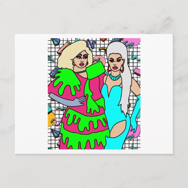 Carte Postale Fiers Drag Queen inspiré (Devant)