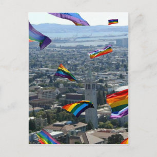 Carte Postale Fierté arc-en-ciel sur Berkeley