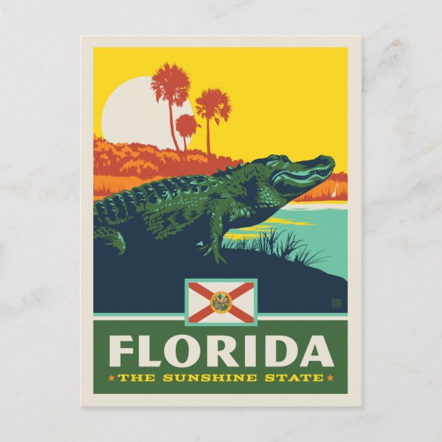 Carte Postale Fierté de l'État | Floride (Devant)