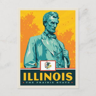 Carte Postale Fierté de l'État   Illinois