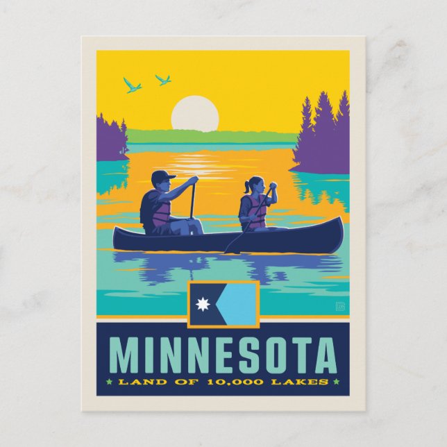 Carte Postale Fierté de l'État | Minnesota (Devant)