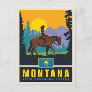 Carte Postale Fierté de l'État Montana