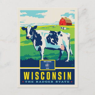 Carte Postale Fierté de l'État   Wisconsin