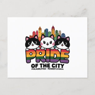 Carte Postale Fierté de Philadelphie City Pennsylvanie USA Rainb