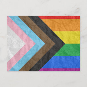 Carte Postale Fierté de progrès LGBTQ+