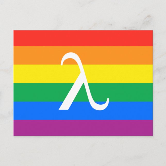 Carte Postale Fierté et activisme Lambda LGBT (Devant)