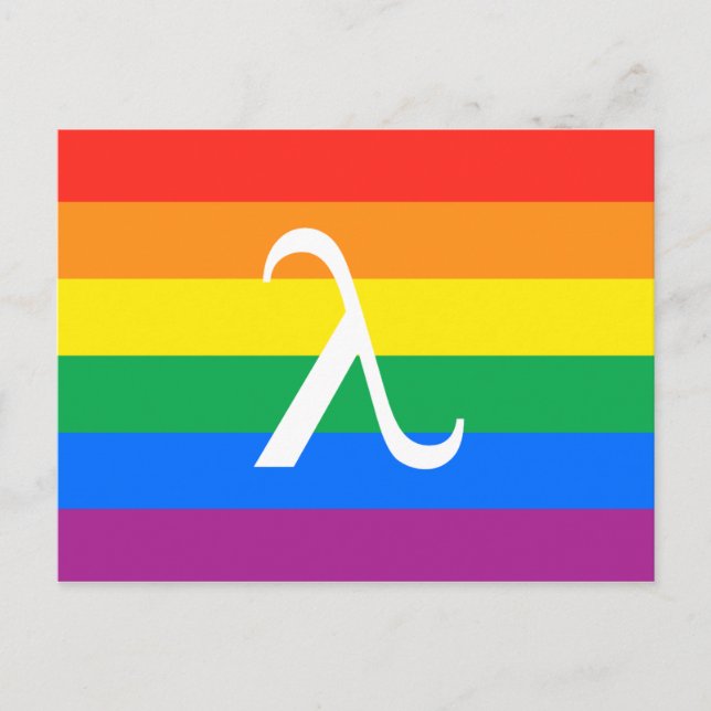 Carte Postale Fierté et activisme Lambda LGBT (Devant)