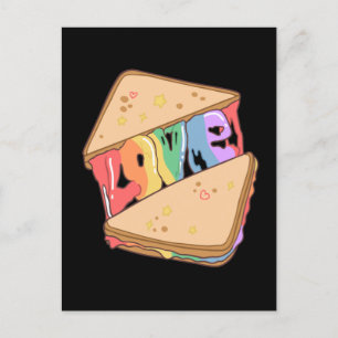 Carte Postale Fierté. L'amour est l'amour. Très gentil. Rainbow 