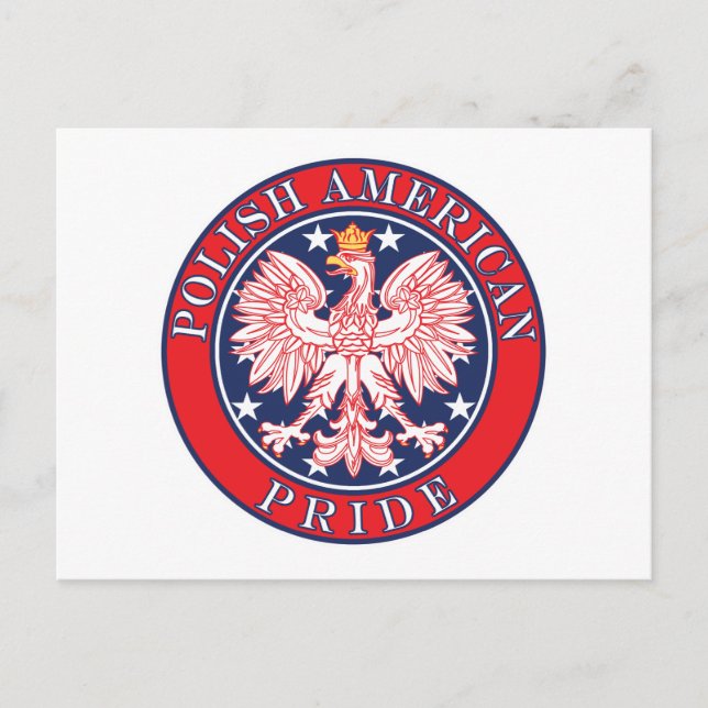 Carte Postale Fierté polonaise américaine (Devant)