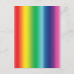 Carte Postale Fierté rainbow couleurs dégradé motif moderne