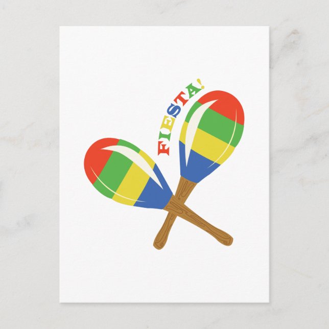 Carte Postale Fiesta Maracas (Devant)