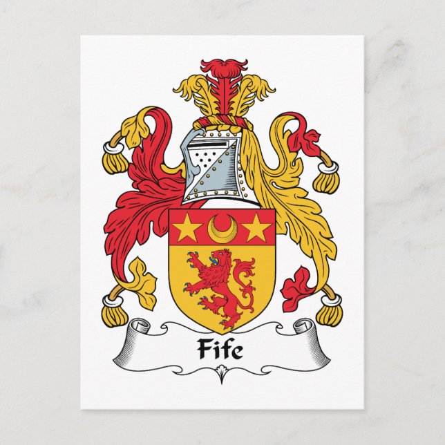 Carte Postale Fife Family Crest (Devant)