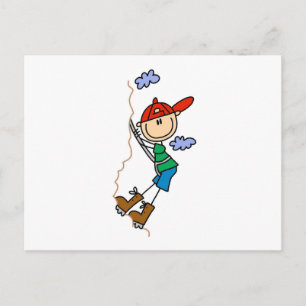 Carte Postale Figure de bâche Escalade roche