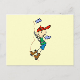Carte Postale Figure de bâche Escalade roche