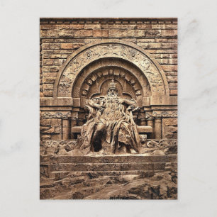Carte Postale Figure de Barbarossa, Kyffhauser et Monument, Thu
