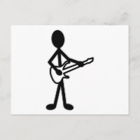 Figure de bâton guitariste