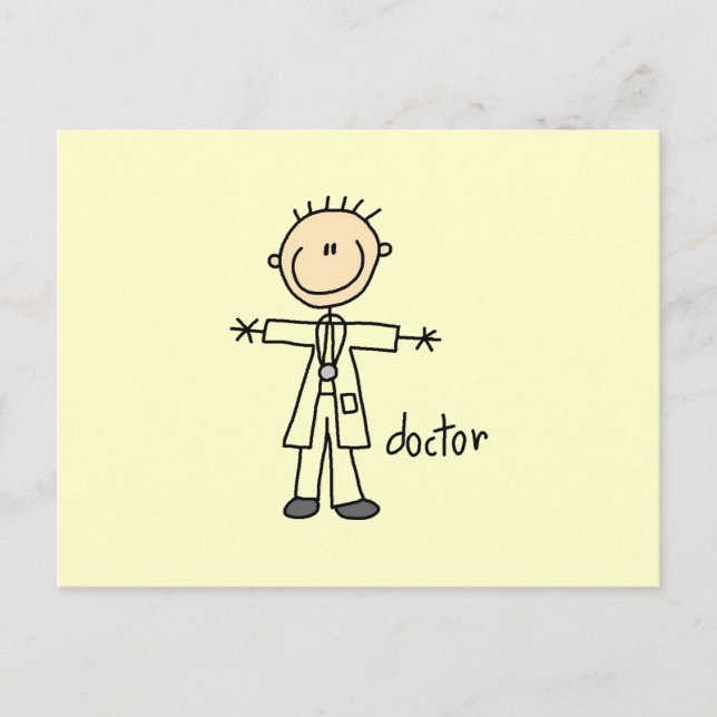 Carte Postale Figure Docteur Stick (Devant)
