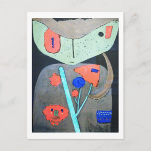 Carte Postale Figure du théâtre oriental, Paul Klee