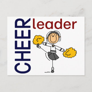 Carte Postale Figure pom-pom girl