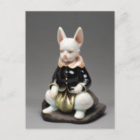 Figurine de porcelaine de lapin
