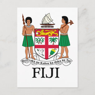 Carte Postale FIJI - emblème / drapeau / armoiries / symbole