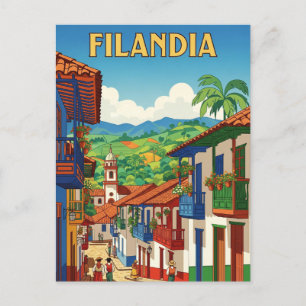 Carte Postale Filandia Colombie Voyage