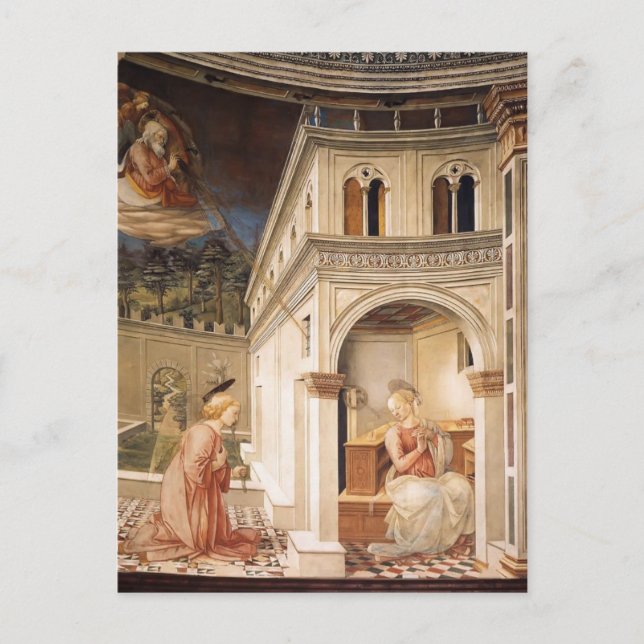 Carte Postale Filippo Lippi : Annonciation (Devant)