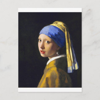 Carte Postale Fille à oreille perle ~ Vermeer