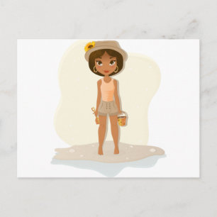 Carte Postale Fille afro-américaine