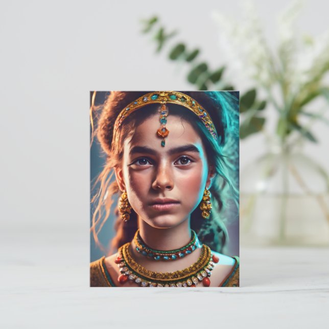 Carte Postale Fille amazighe marocaine (Debout devant)