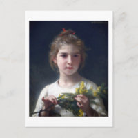 Fille avec Mimosa, Bouguereau
