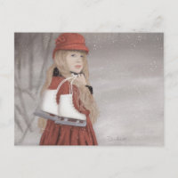Fille avec patins à glace JW