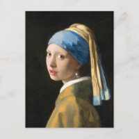 Fille avec une perle à oreille par Johannes Vermee