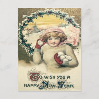 Fille Boule de neige Couronne de houx