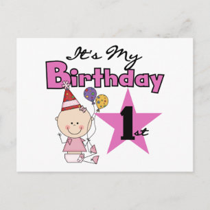 Carte Postale Fille C'est mes t-shirts et cadeaux d'anniversaire