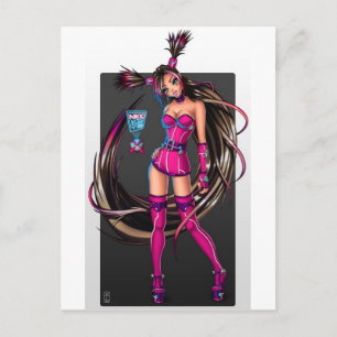 Carte Postale Fille d'anime de science-fiction Nikki