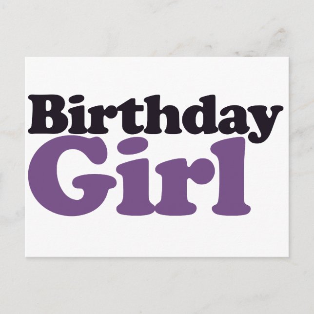 Carte Postale Fille d'anniversaire (Devant)