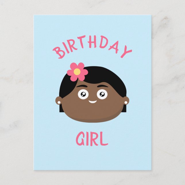 Carte Postale Fille d'anniversaire (Devant)
