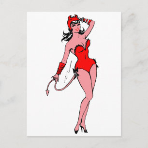 Carte Postale Fille de diable