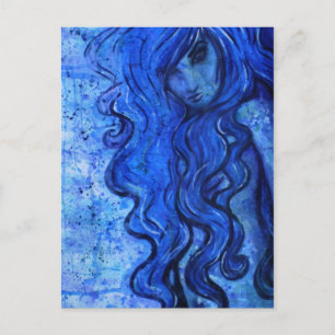 Carte Postale Fille de l'eau