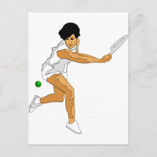 Carte Postale Fille de tennis