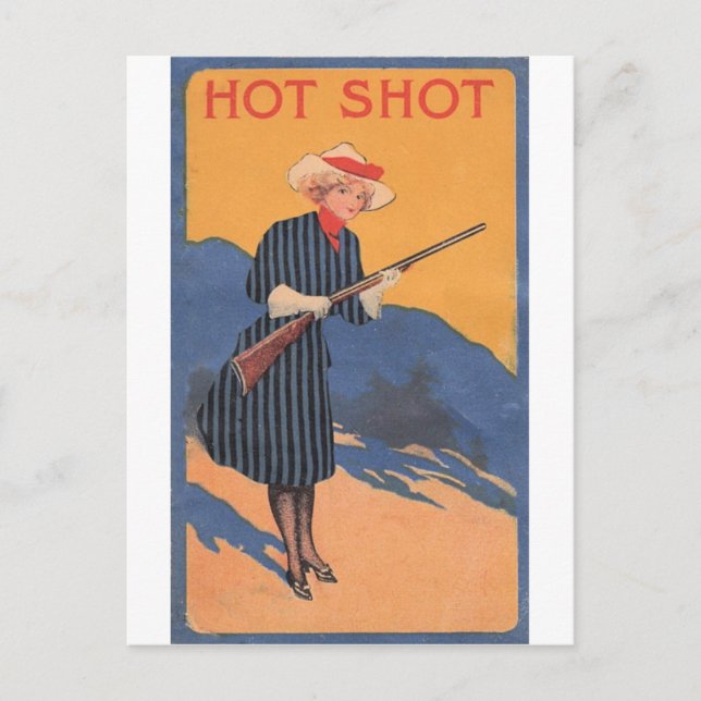 Carte Postale Fille de vache - cru chaud de tir (Devant)