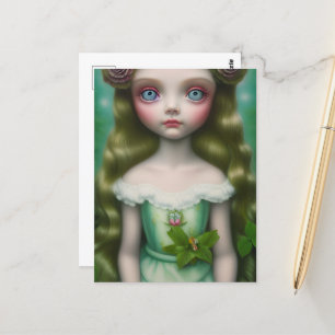 Carte Postale Fille des bois