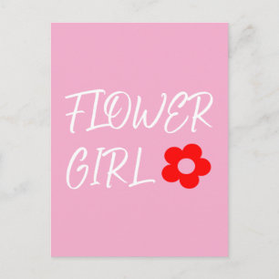 Carte Postale Fille des fleurs