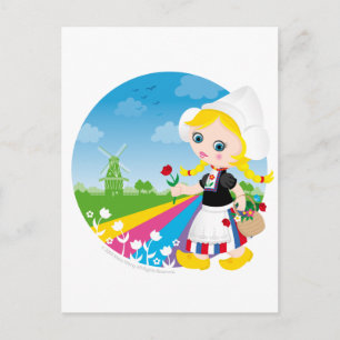 Carte Postale fille néerlandaise