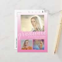 Fille Ombre rose moderne Parti d'obtention du dipl